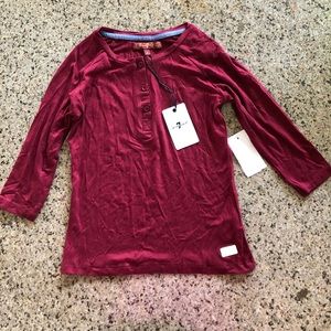 7 For All Mankind- Ruby Red shirt- Size S